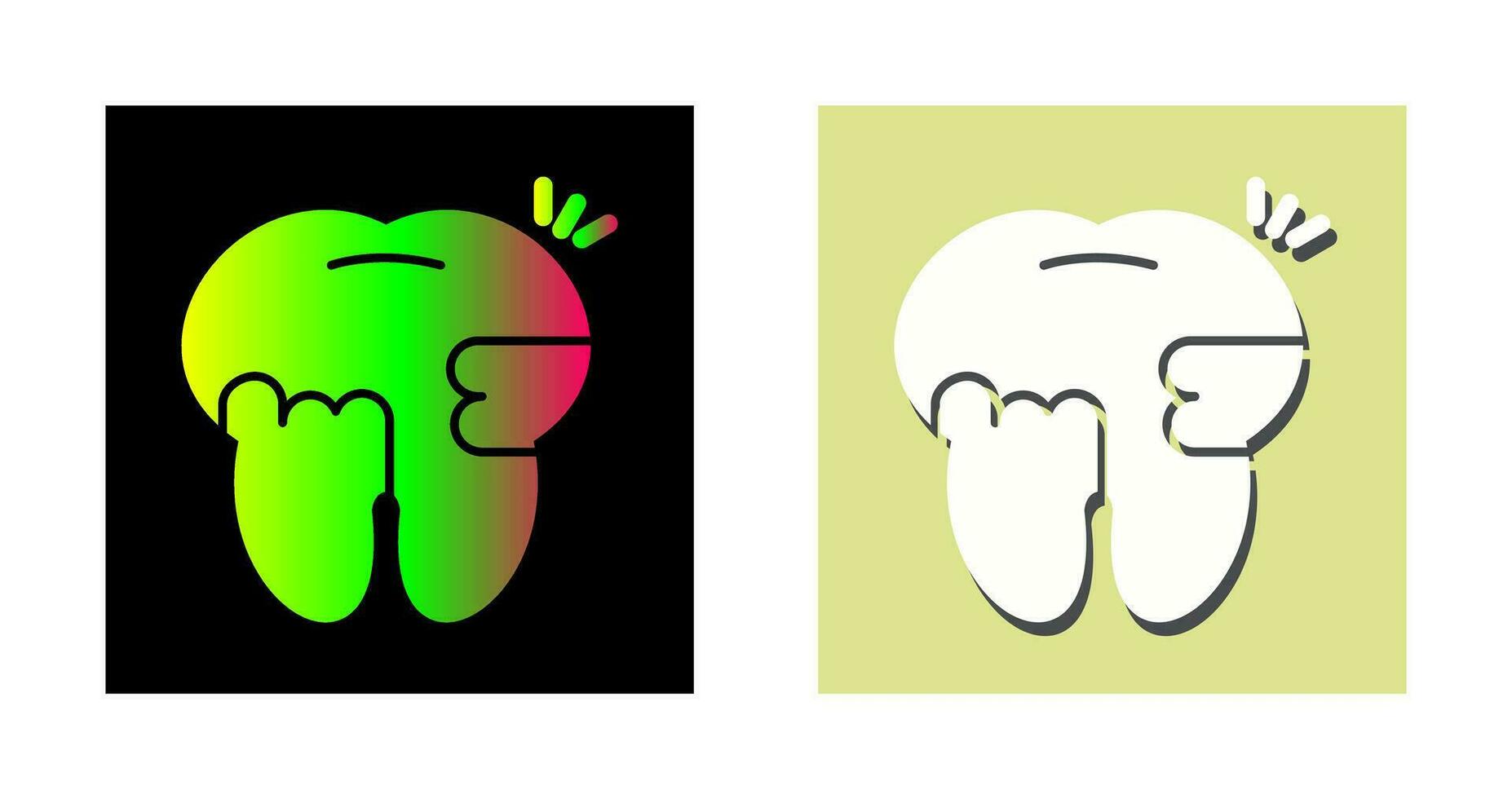 Toothache And Plaque Vector Icon