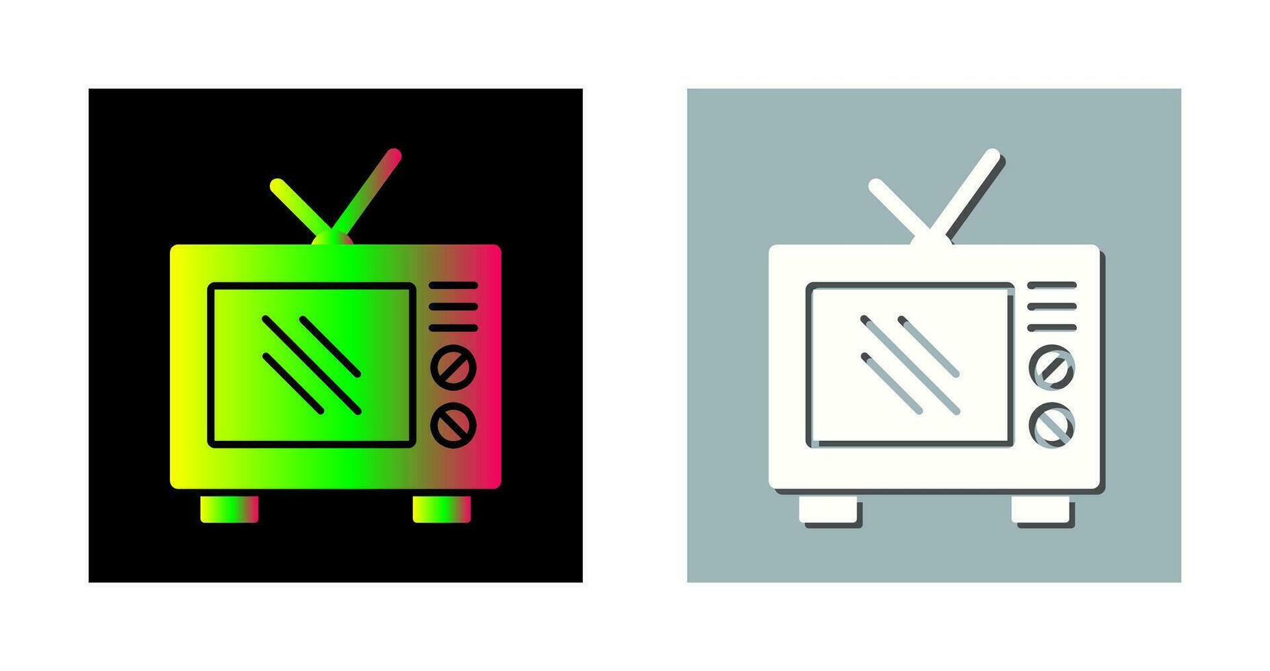 Old TV Vector Icon