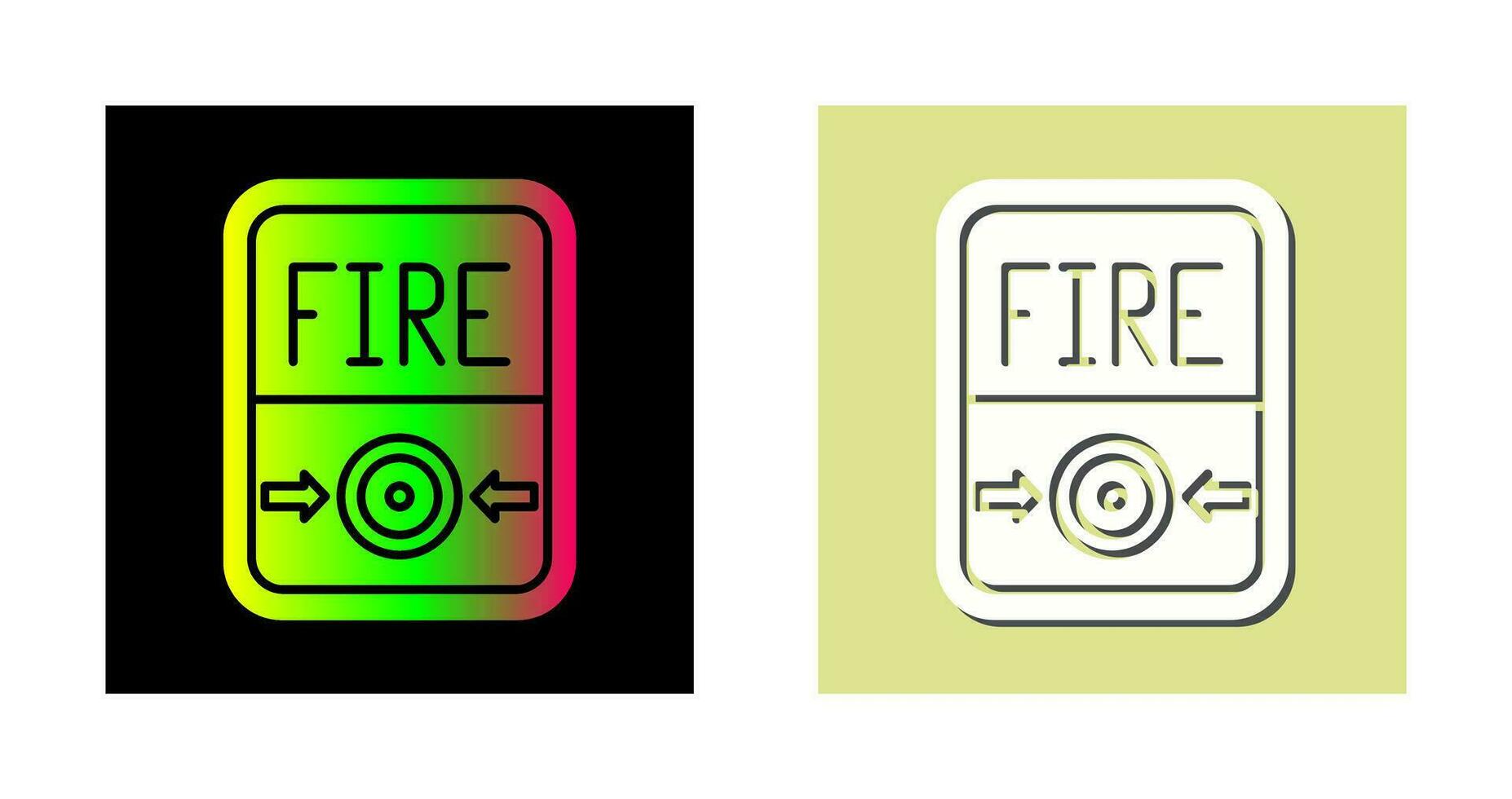 Fire Button Vector Icon