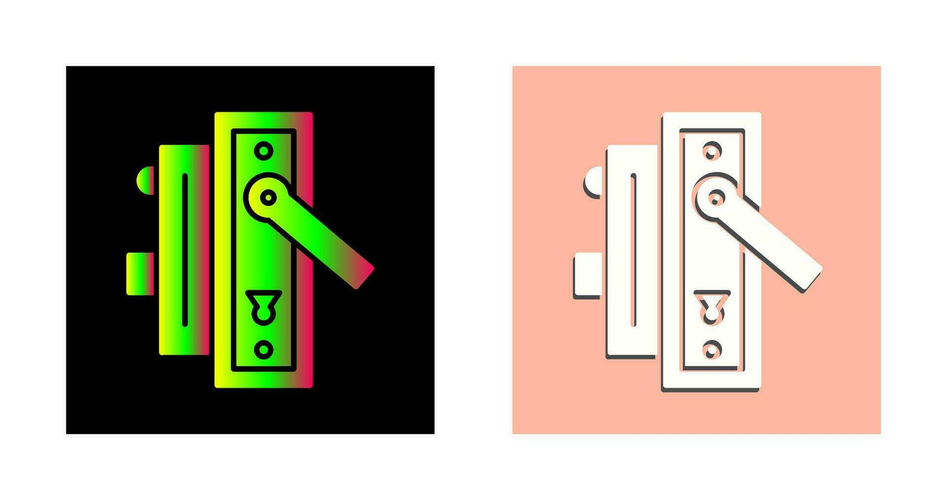 icono de vector de manija de puerta