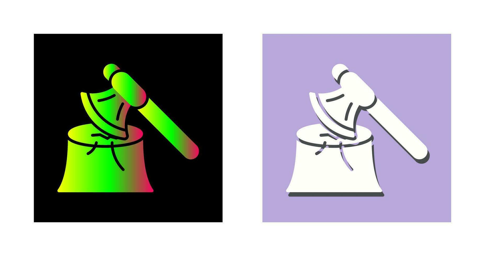 Wood Axe Vector Icon