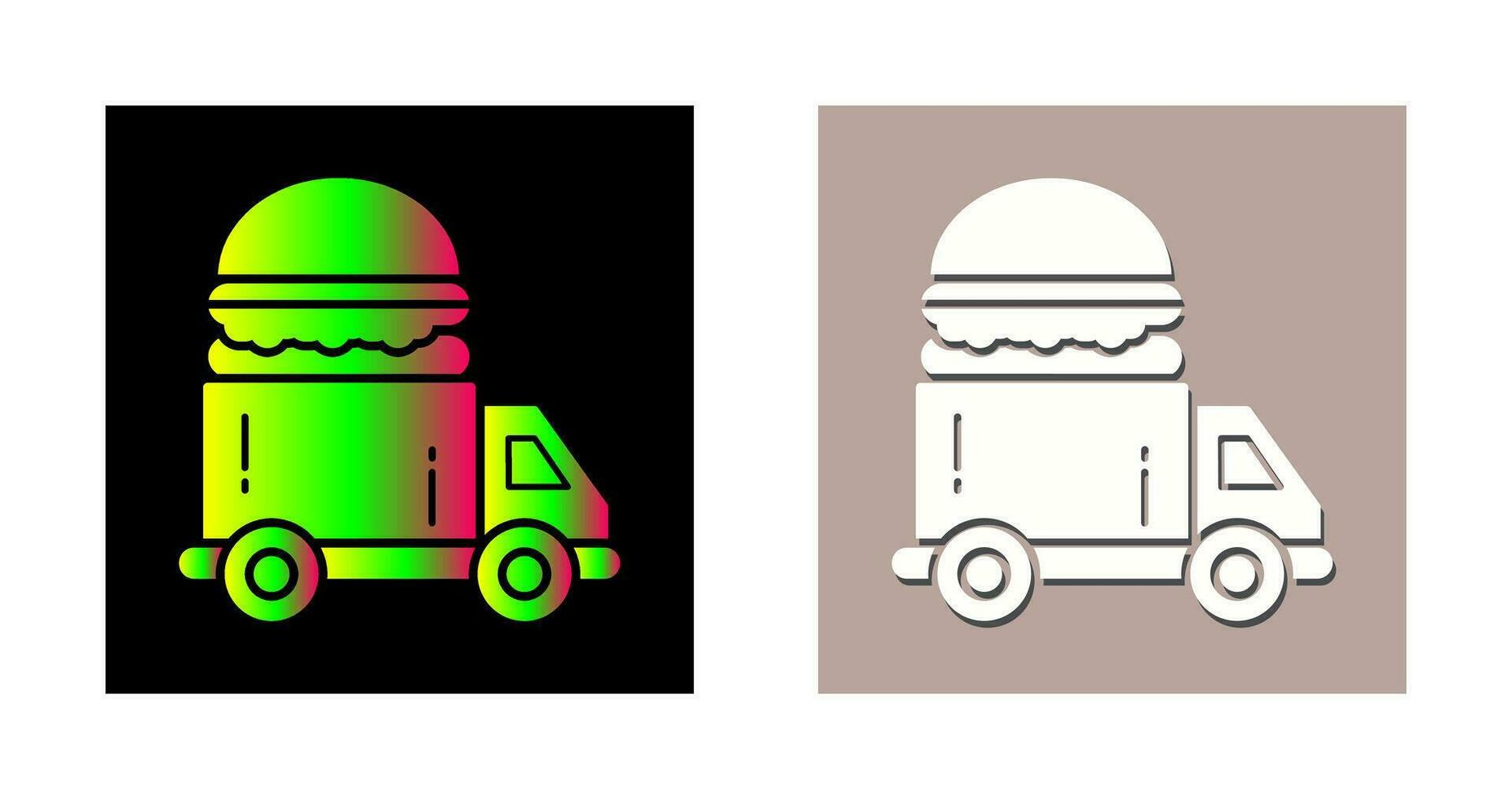 Fast Food Truck Vector Icon