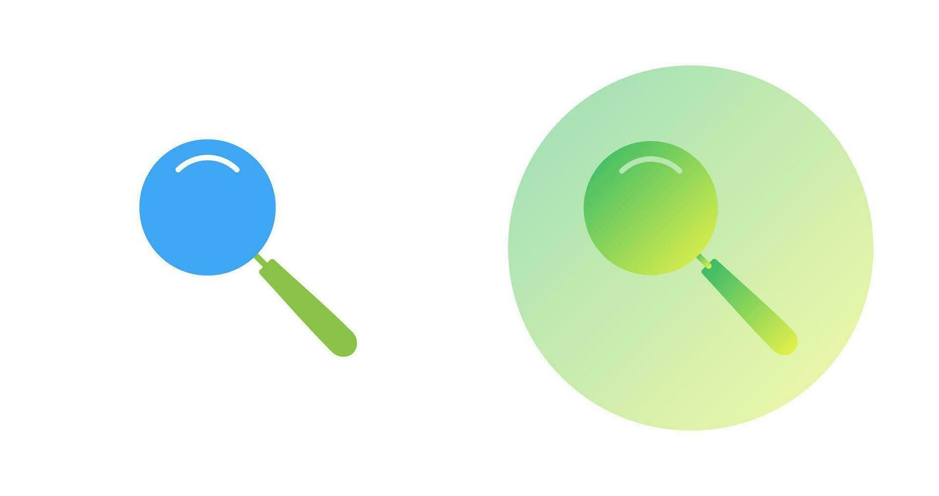 Unique Magnifier Vector Icon