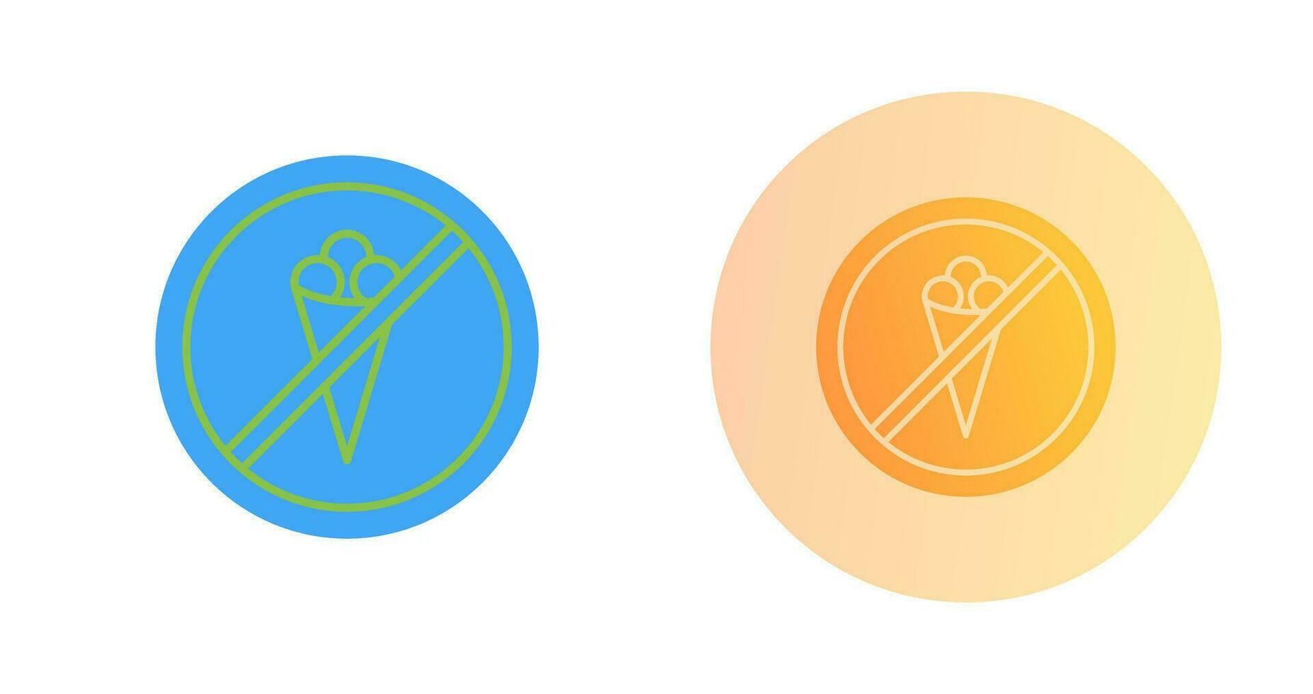 No Icecream Vector Icon