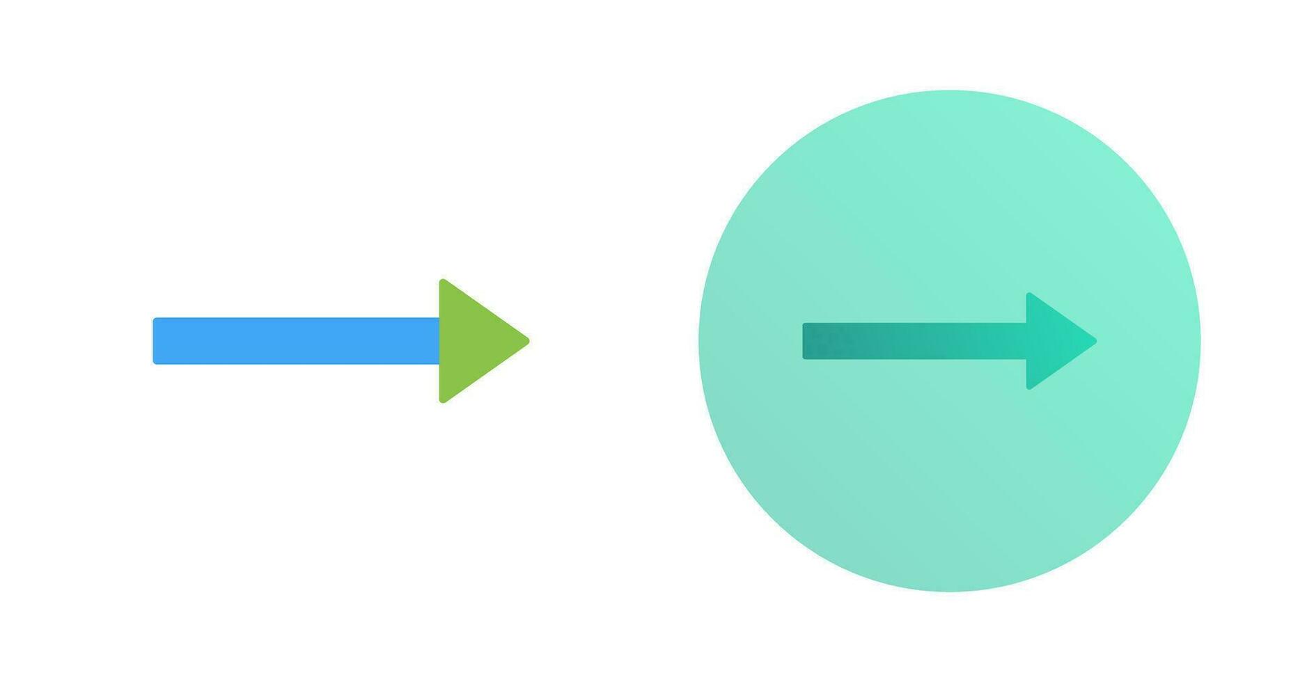 Unique Right Arrow Vector Icon