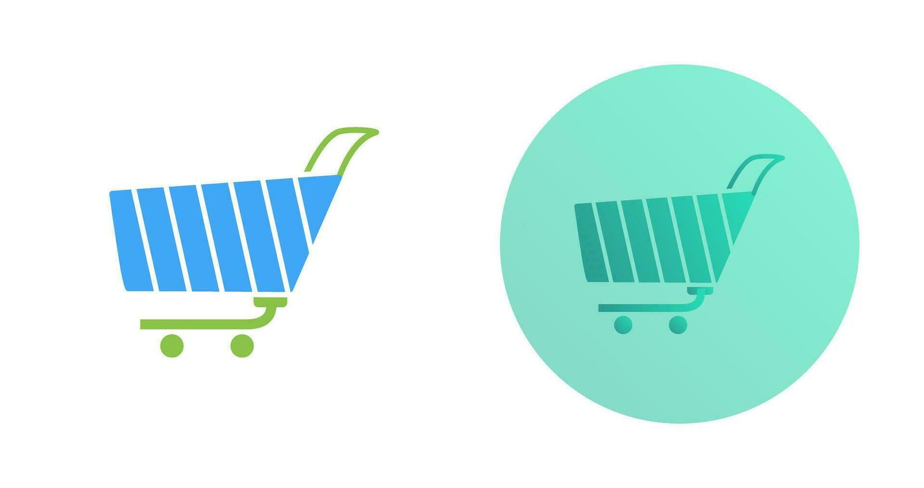 Unique Shopping Cart Vector Icon