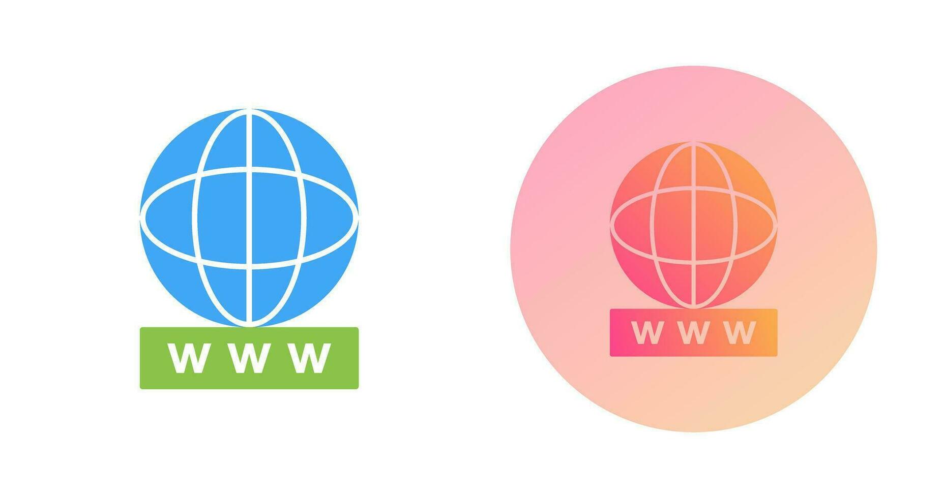 Unique World Wide Web Vector Icon