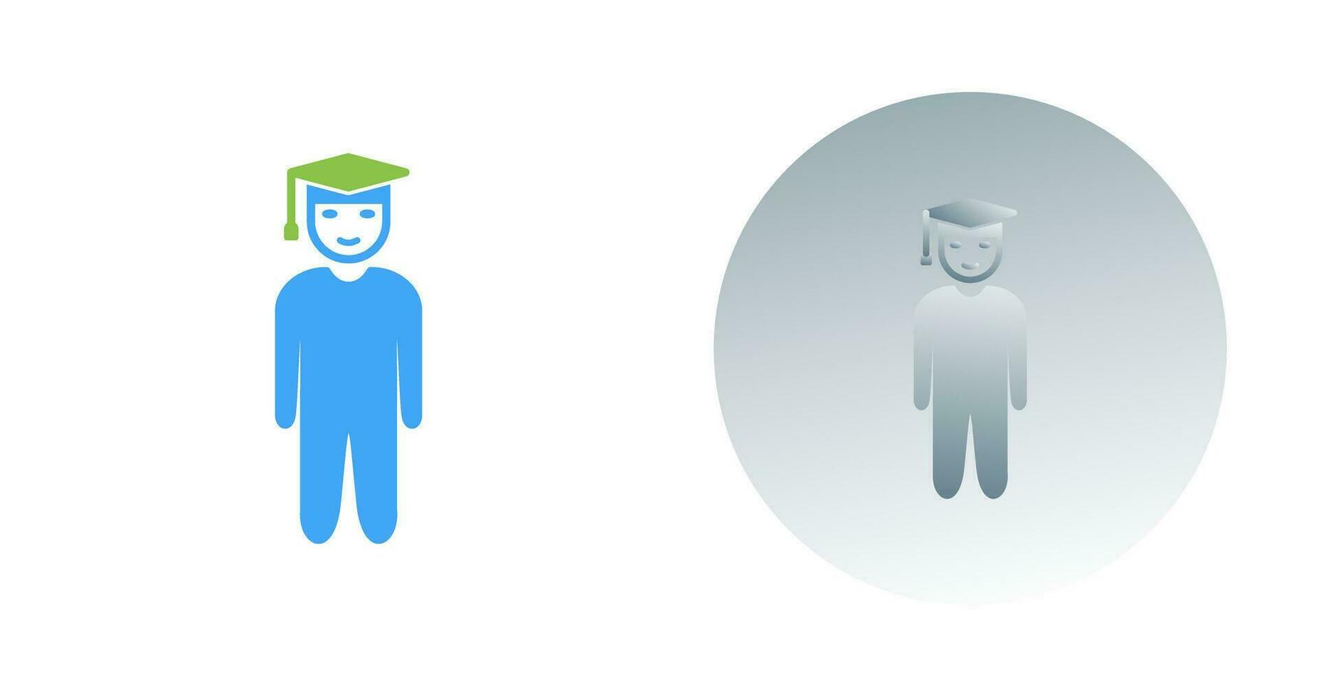 Unique Student Standing Vector Icon