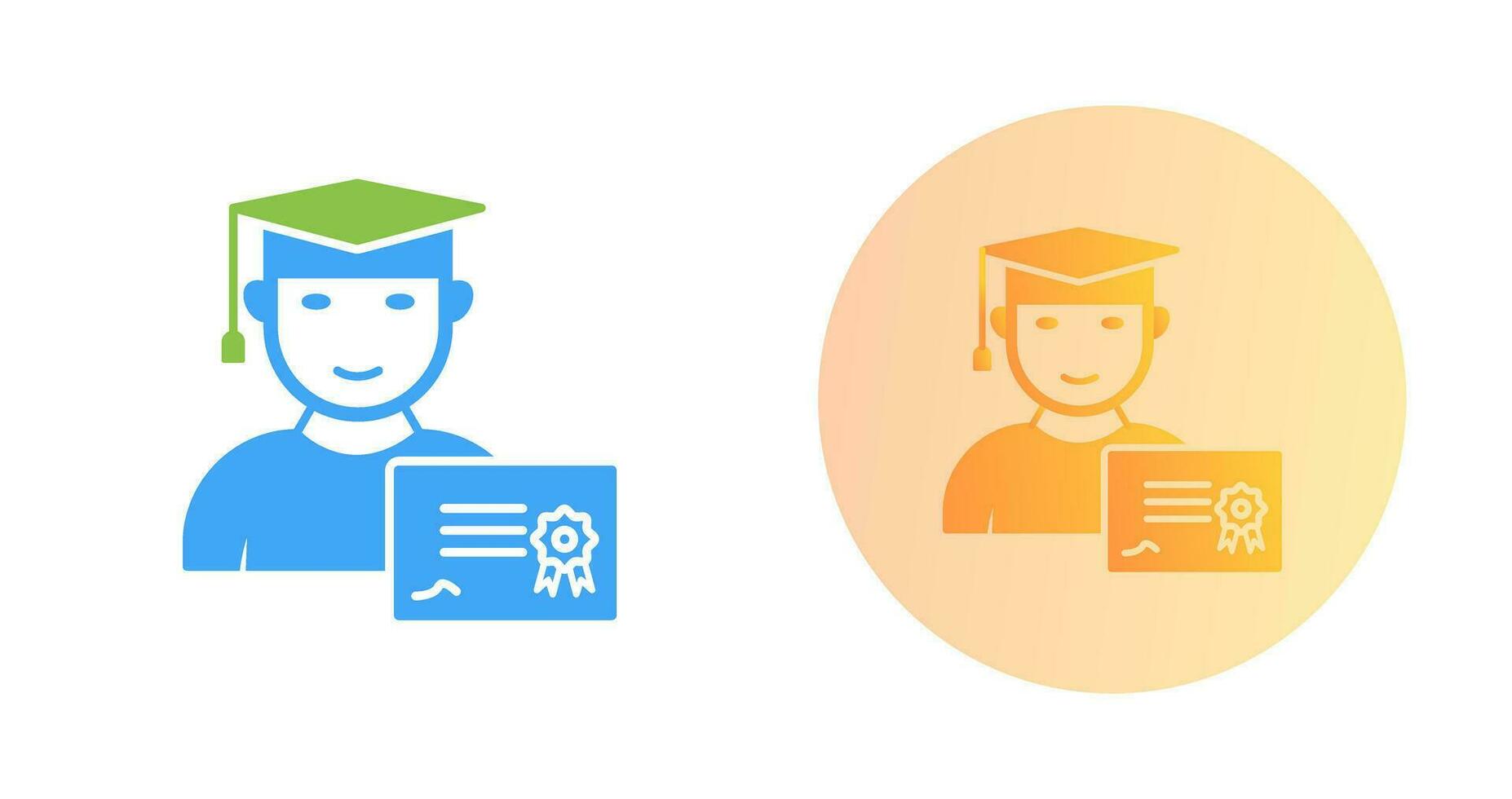 Unique Receiving Diploma Vector Icon