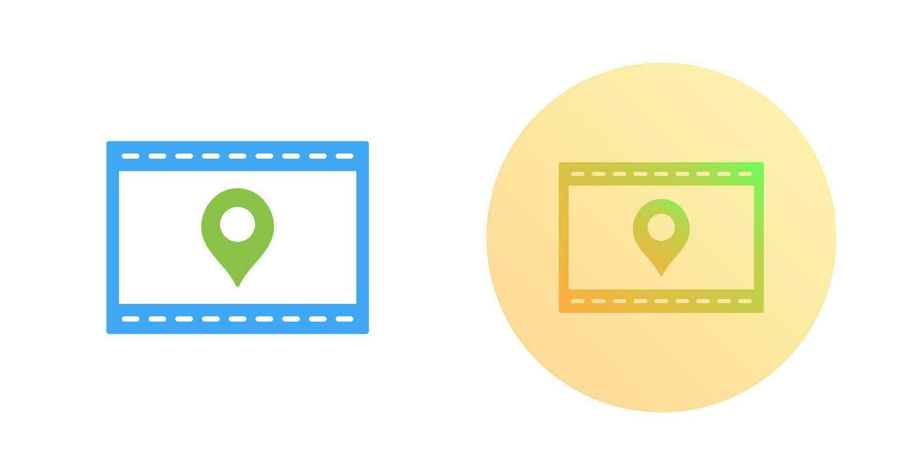 Unique Location Web Advertising Vector Icon