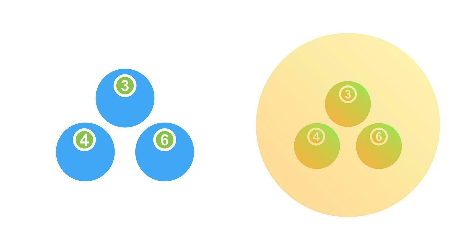 Unique Snooker Balls Vector Icon