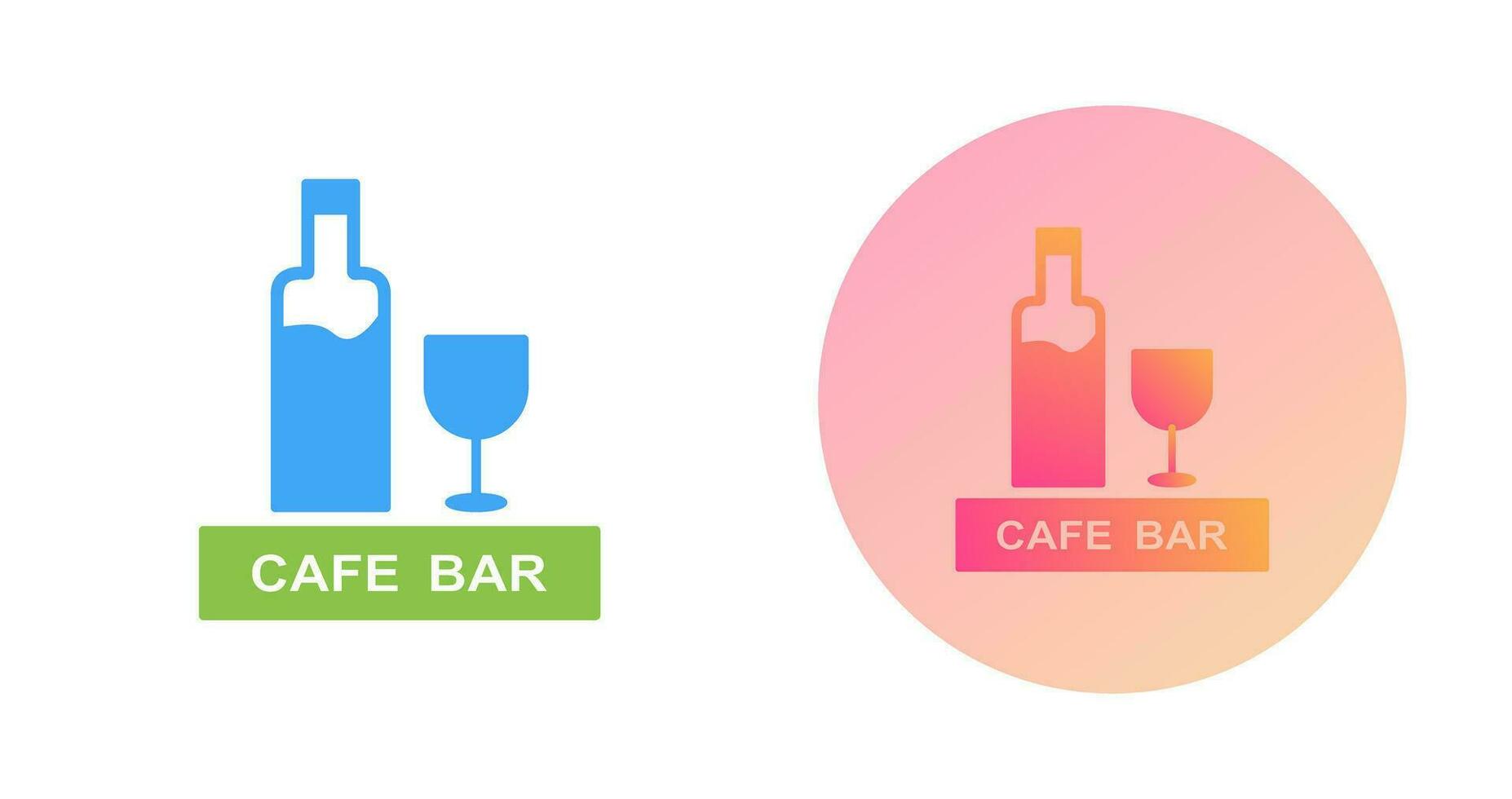 Unique Drinks Cafe Vector Icon