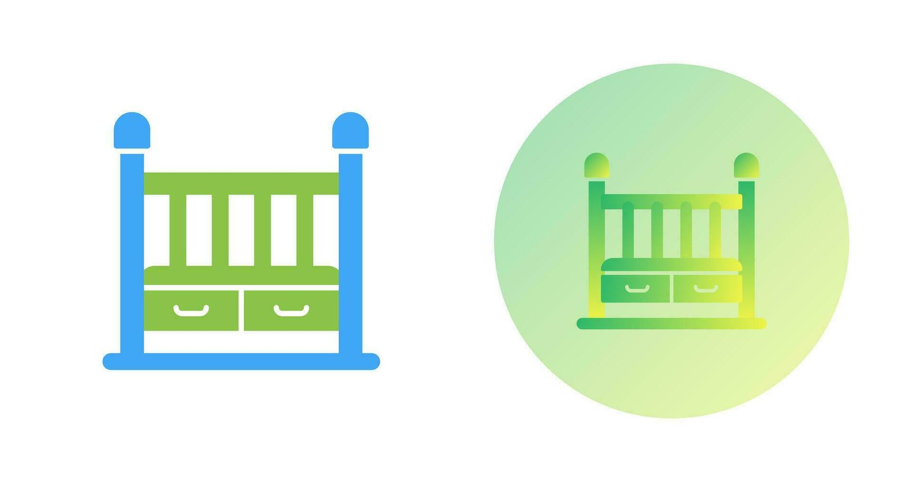 Baby Crib Vector Icon