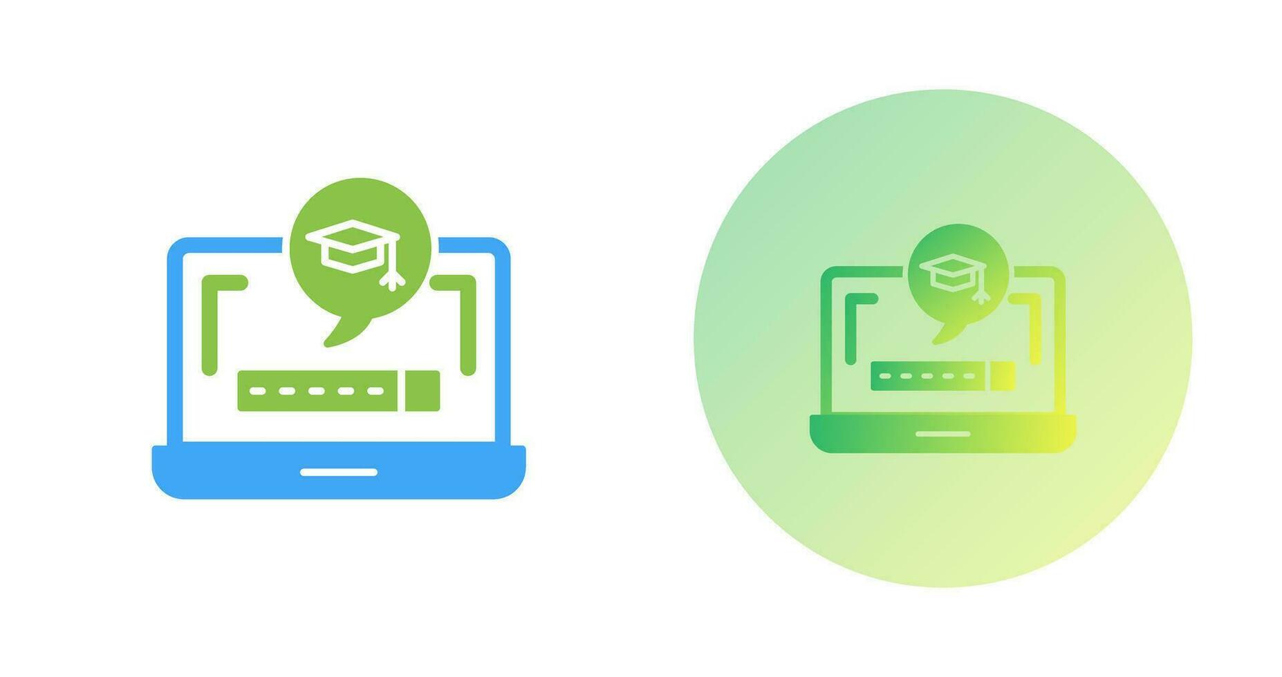 Digital Learning Vector Icon