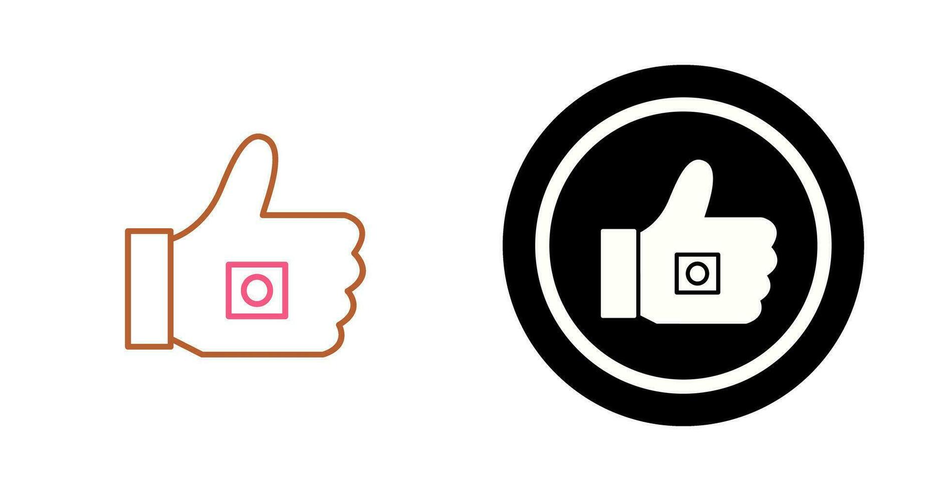 Unique Like Marketing Vector Icon