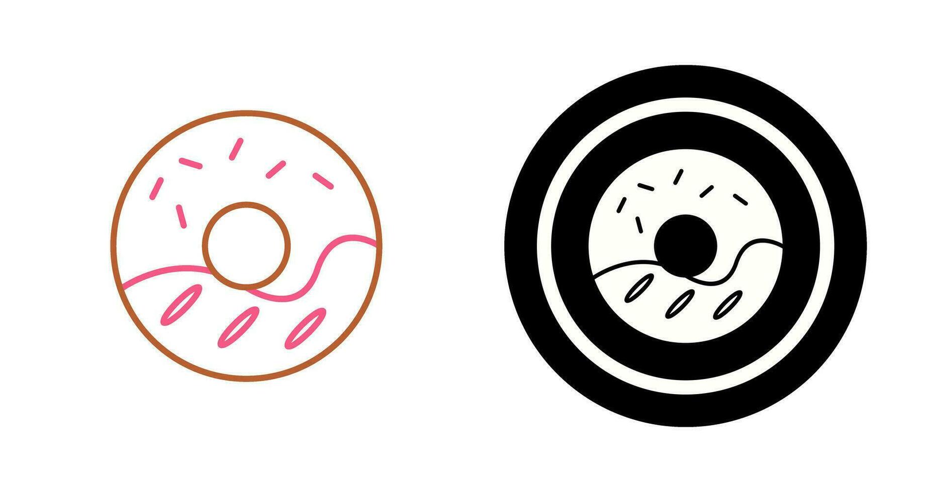 Cream Doughnut Vector Icon