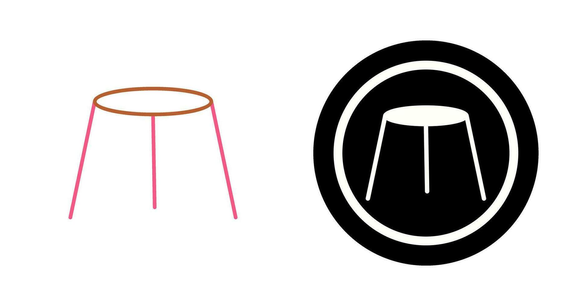 Unique Stool Vector Icon