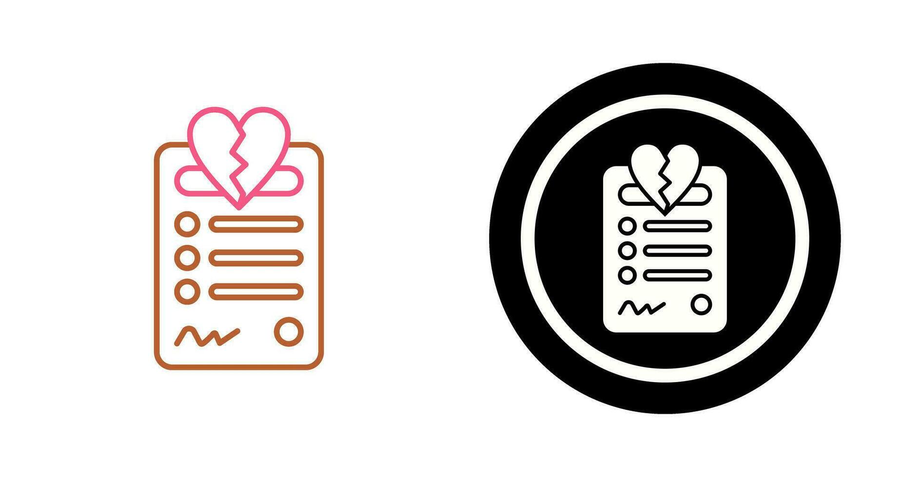 Divorce Vector Icon