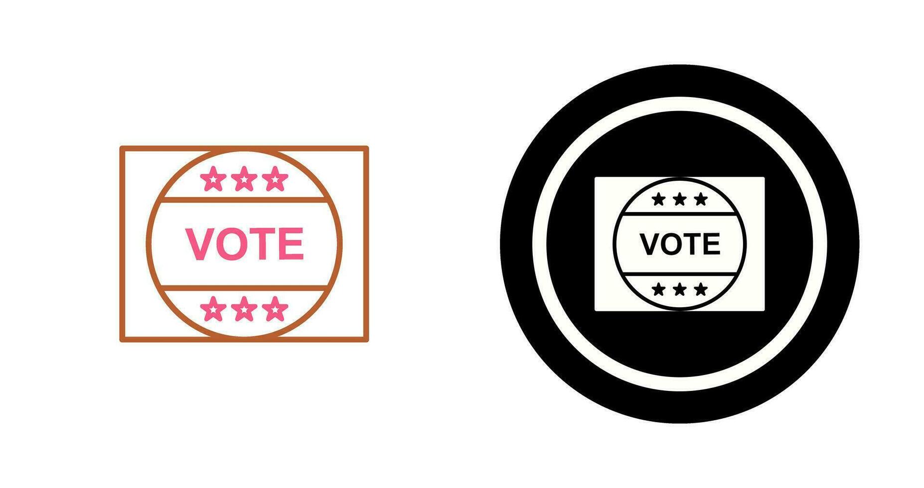 Vote Sticker Vector Icon