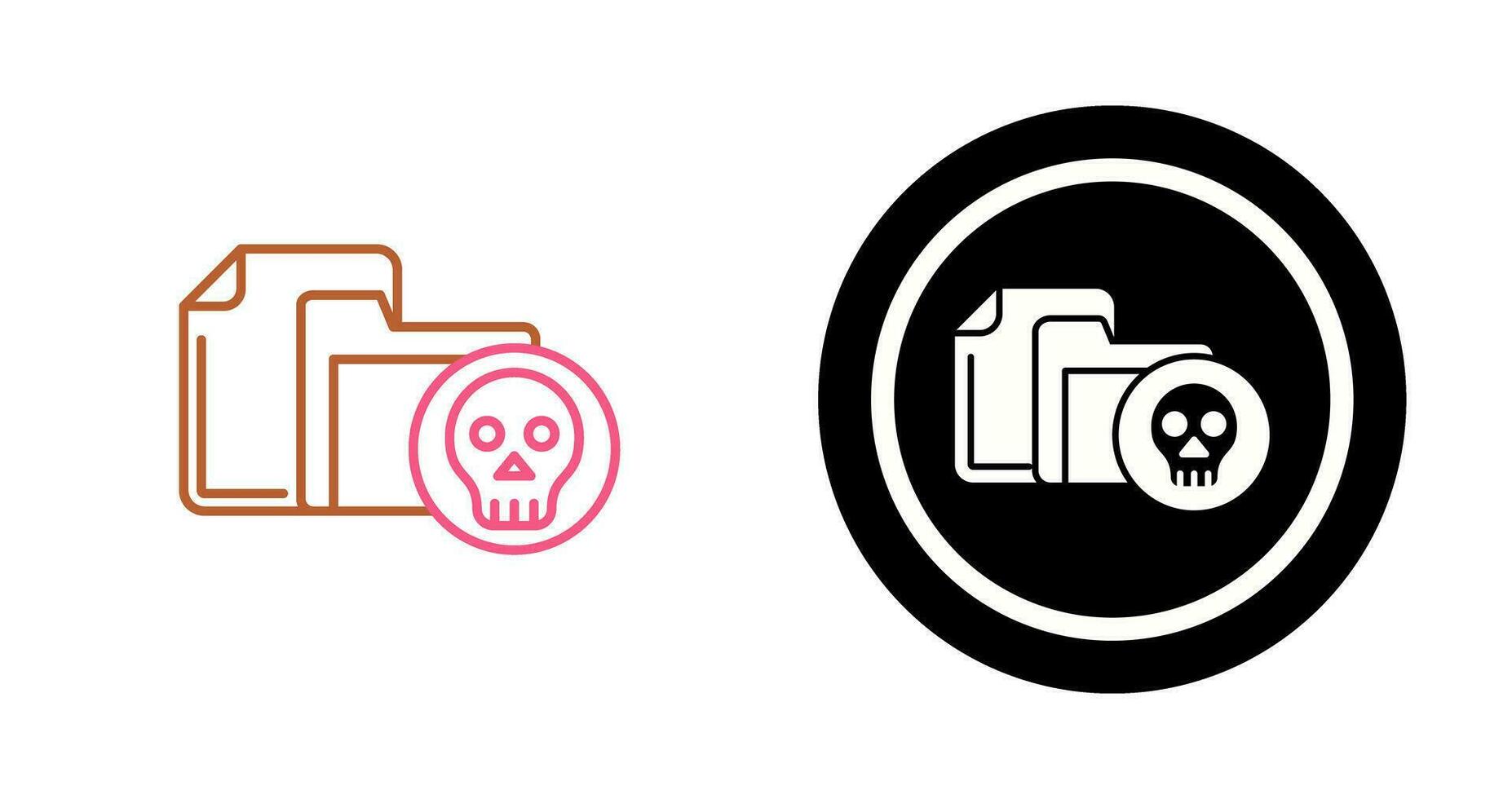 Infected File Vector Icon