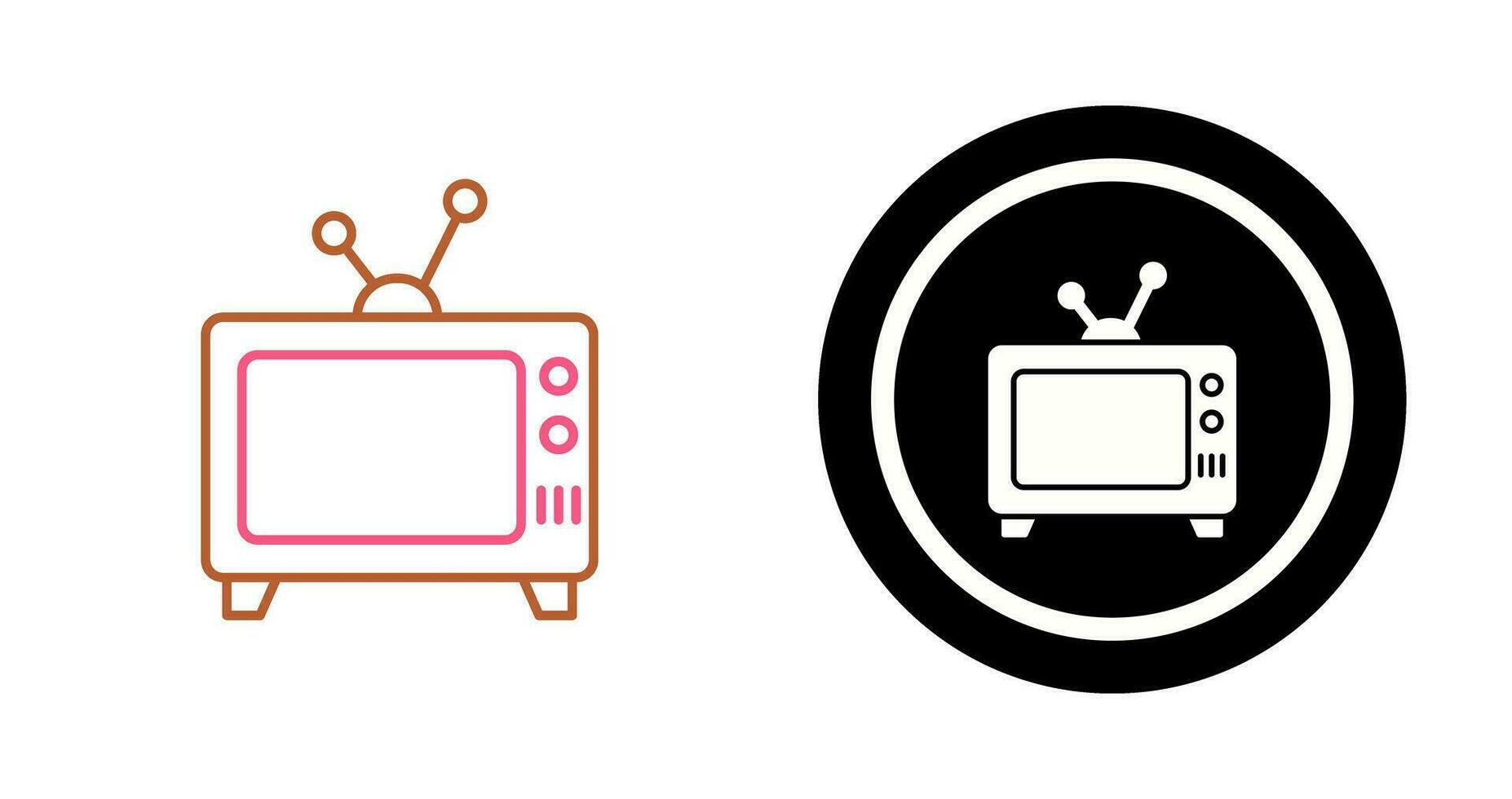 icono de vector de television