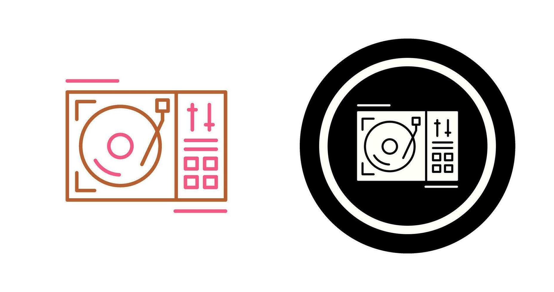 Turntable Vector Icon