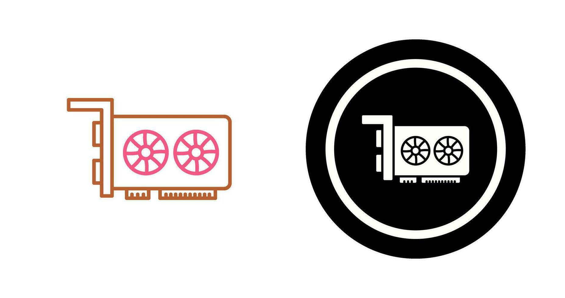 Graphic Card Vector Icon