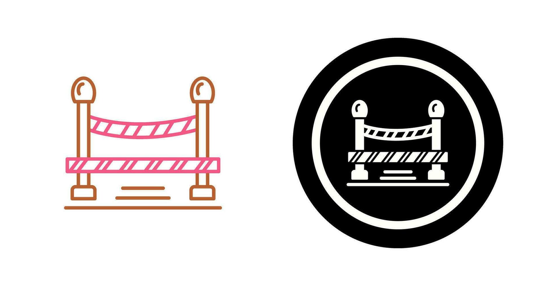 Do Not Cross Line Vector Icon