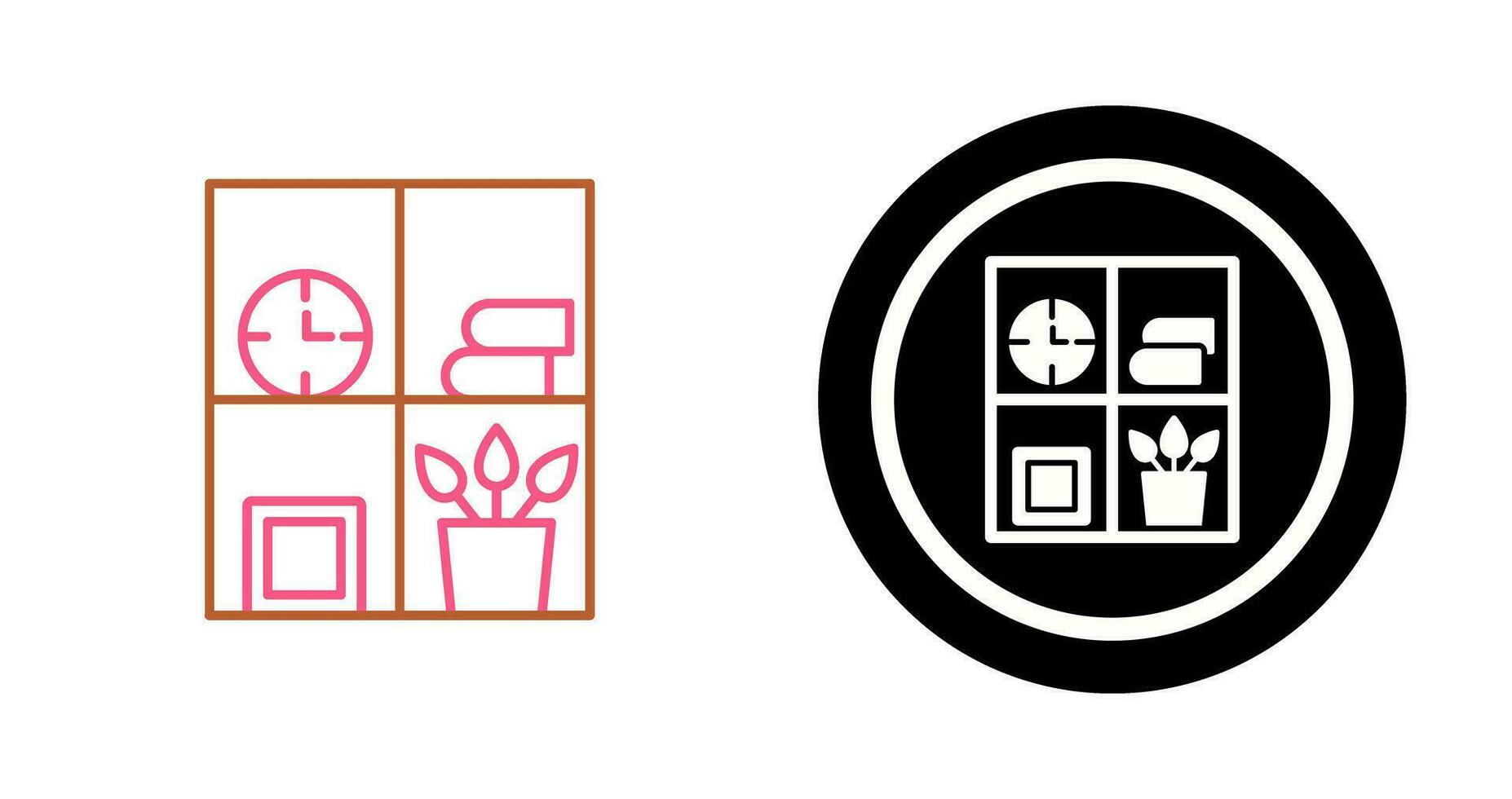 Bookshelf Vector Icon