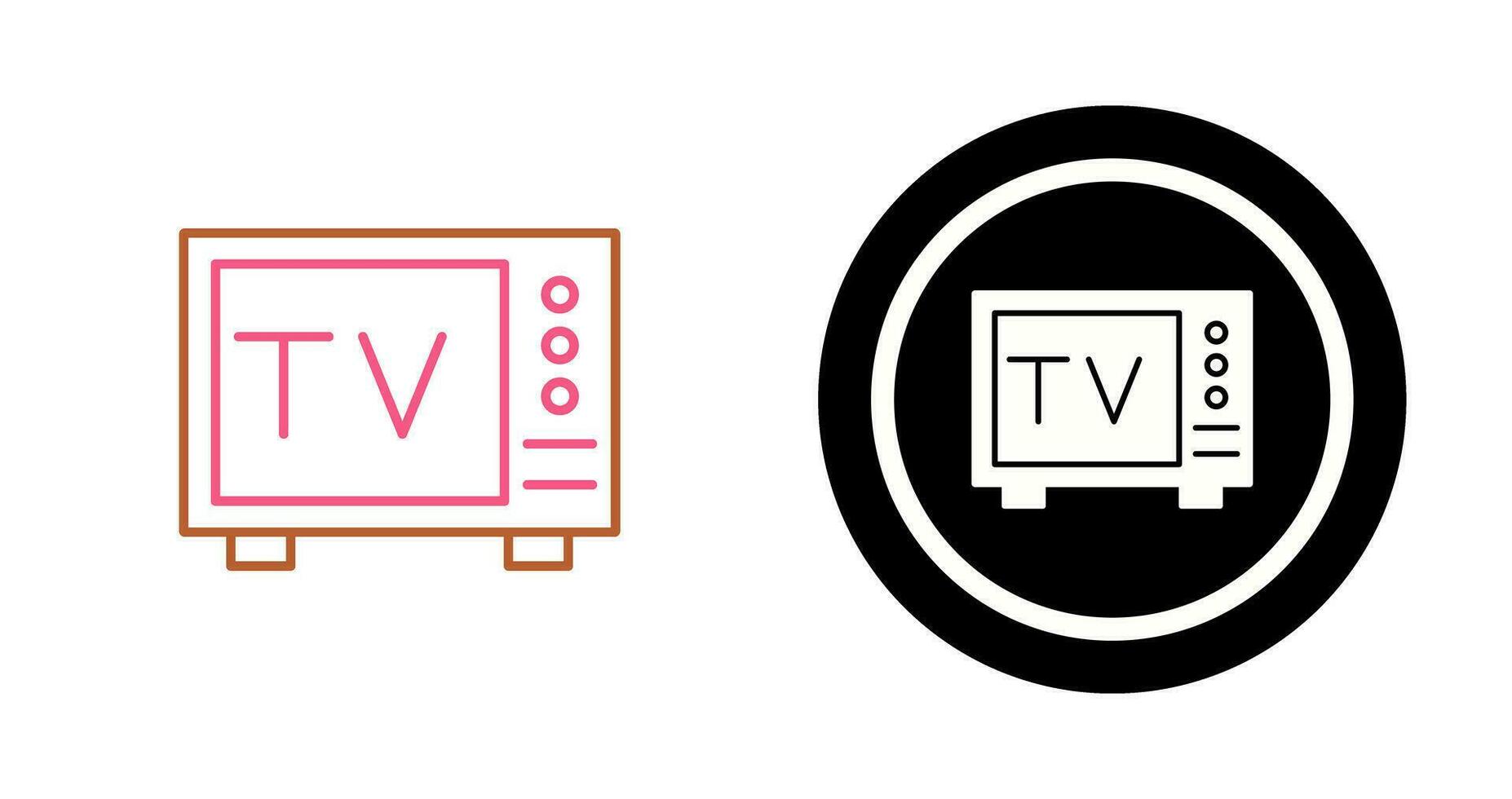 icono de vector de tv