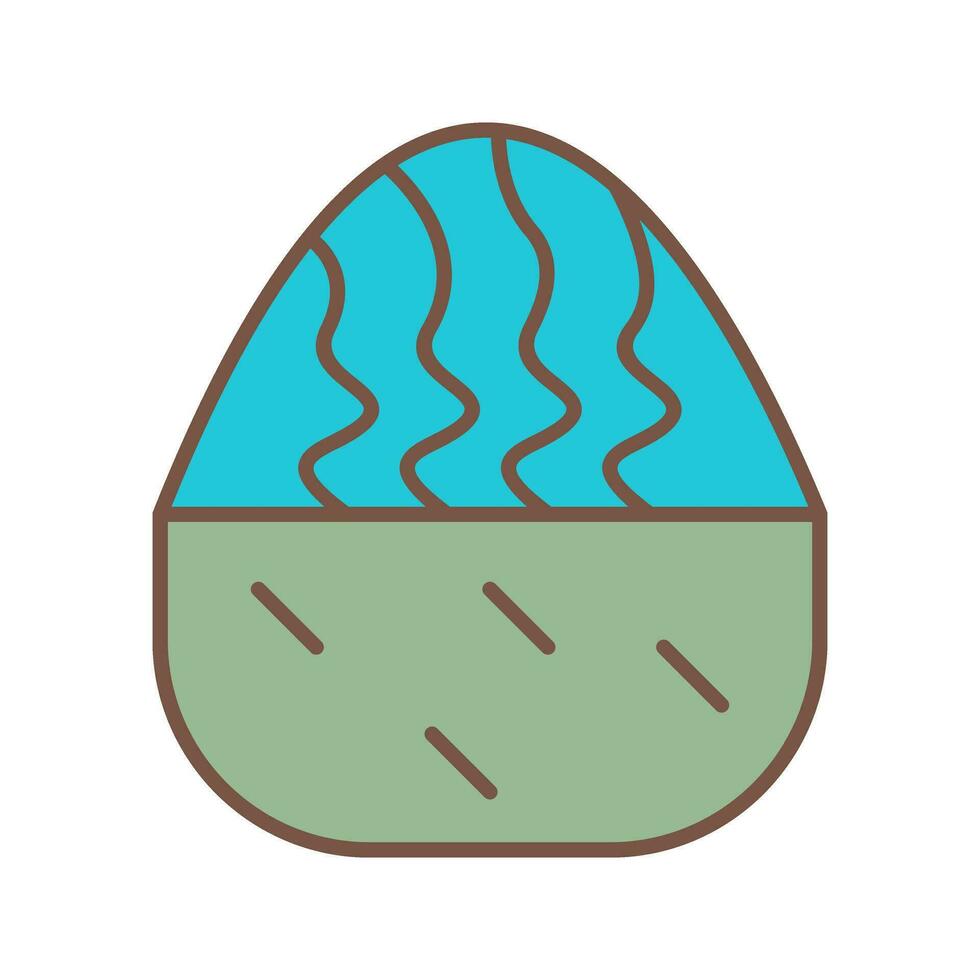 icono de vector de muffin de crema