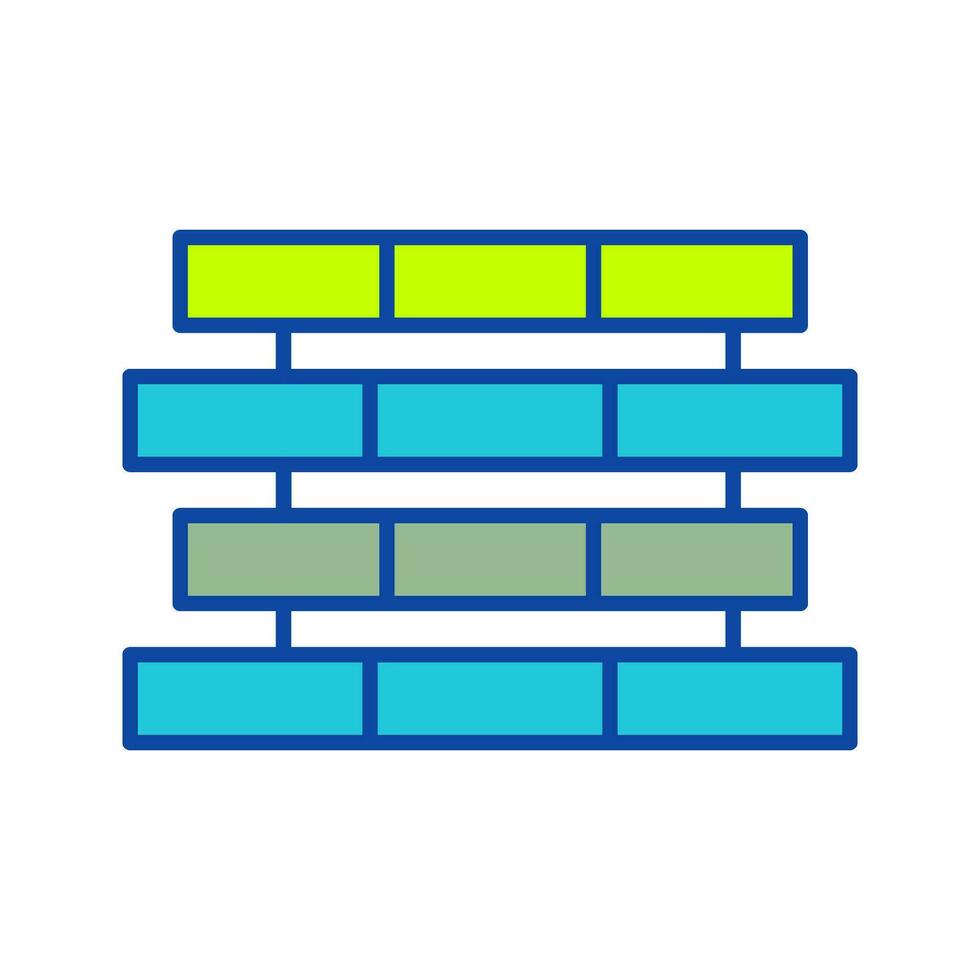 Unique Bricks Vector Icon