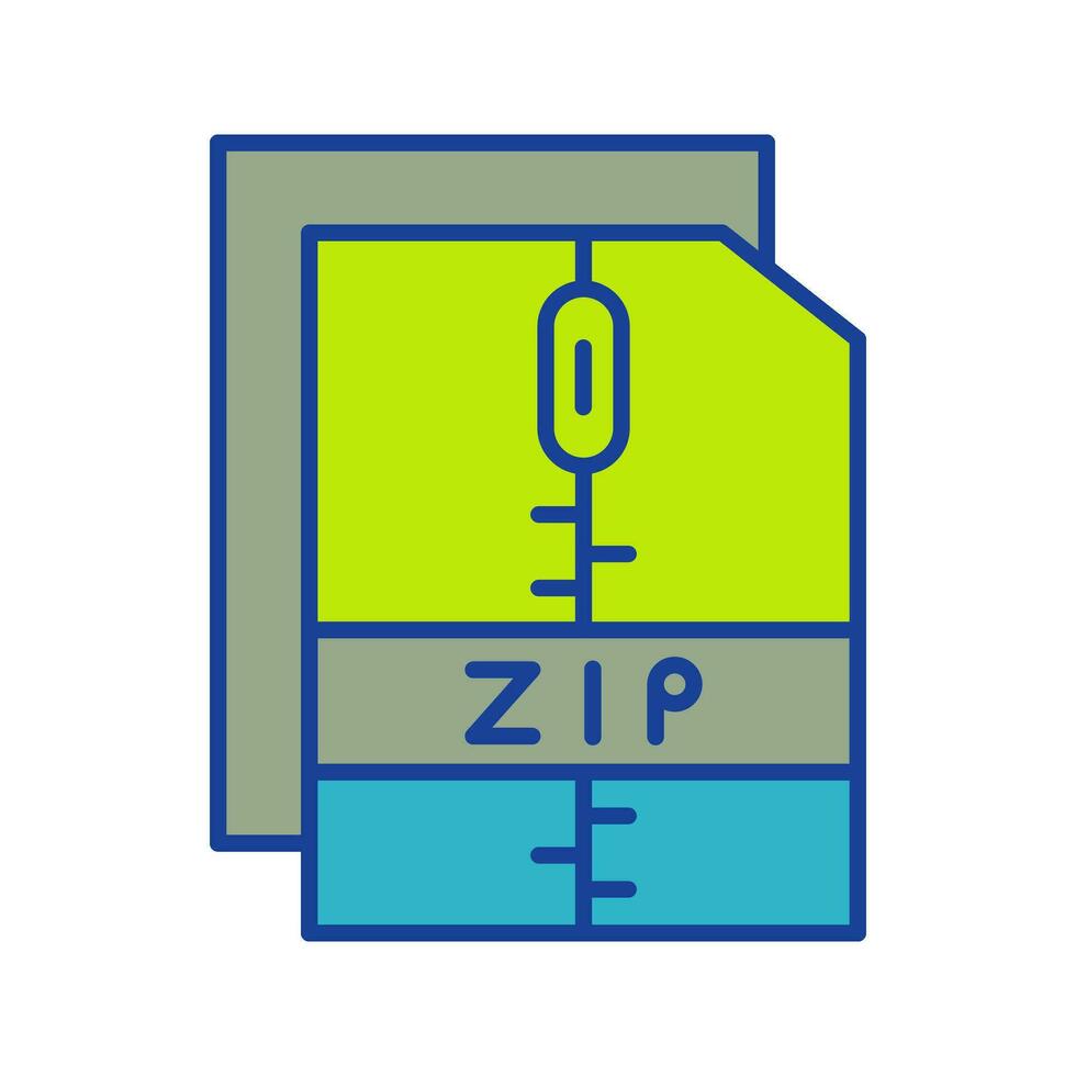 icono de vector de archivo zip