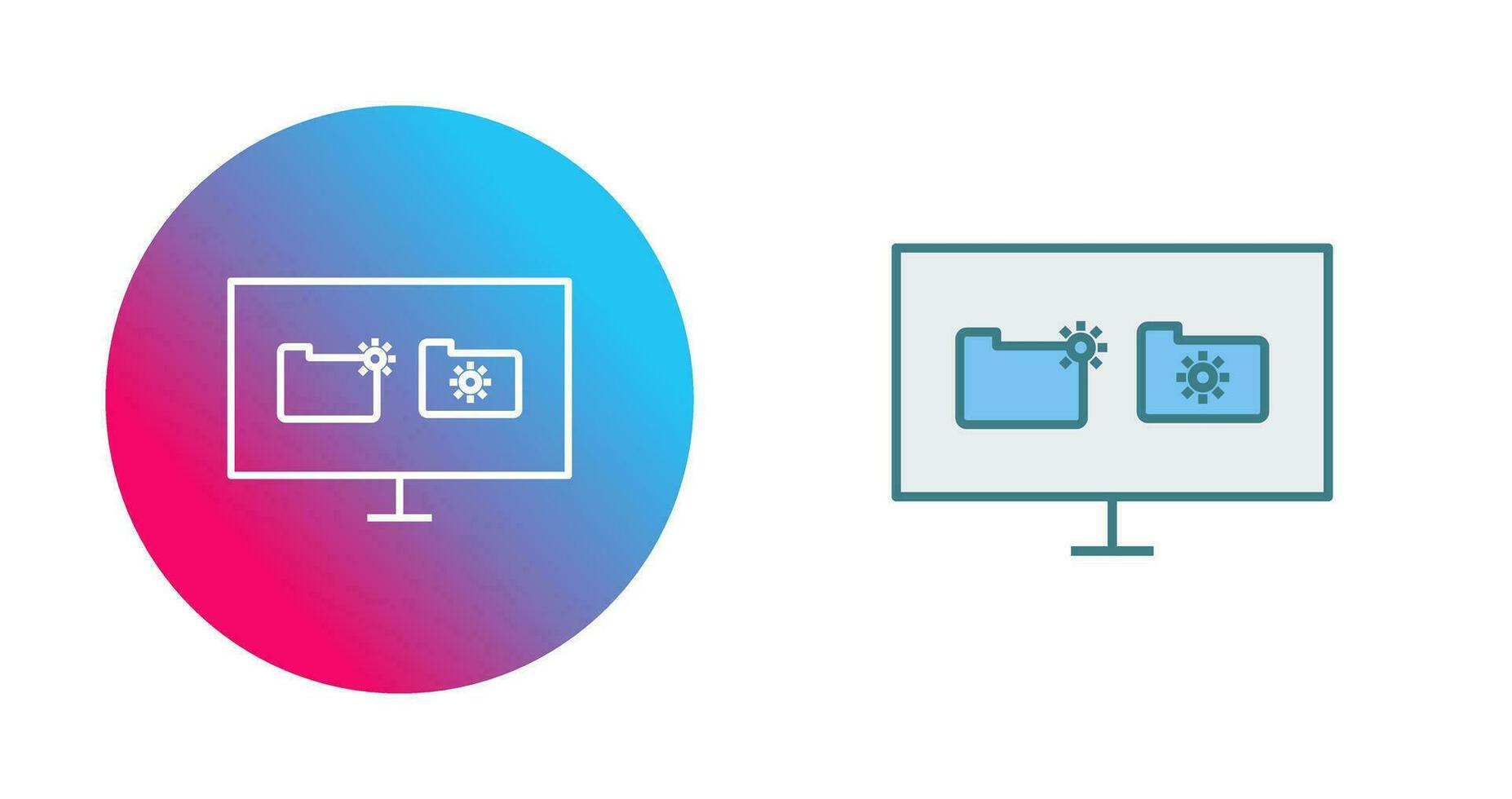 icono de vector de datos dañados único