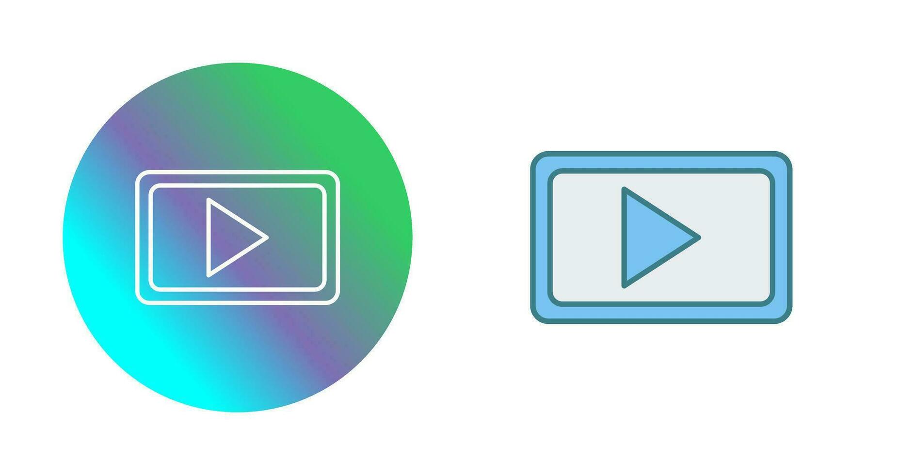 Unique Video Communication Vector Icon