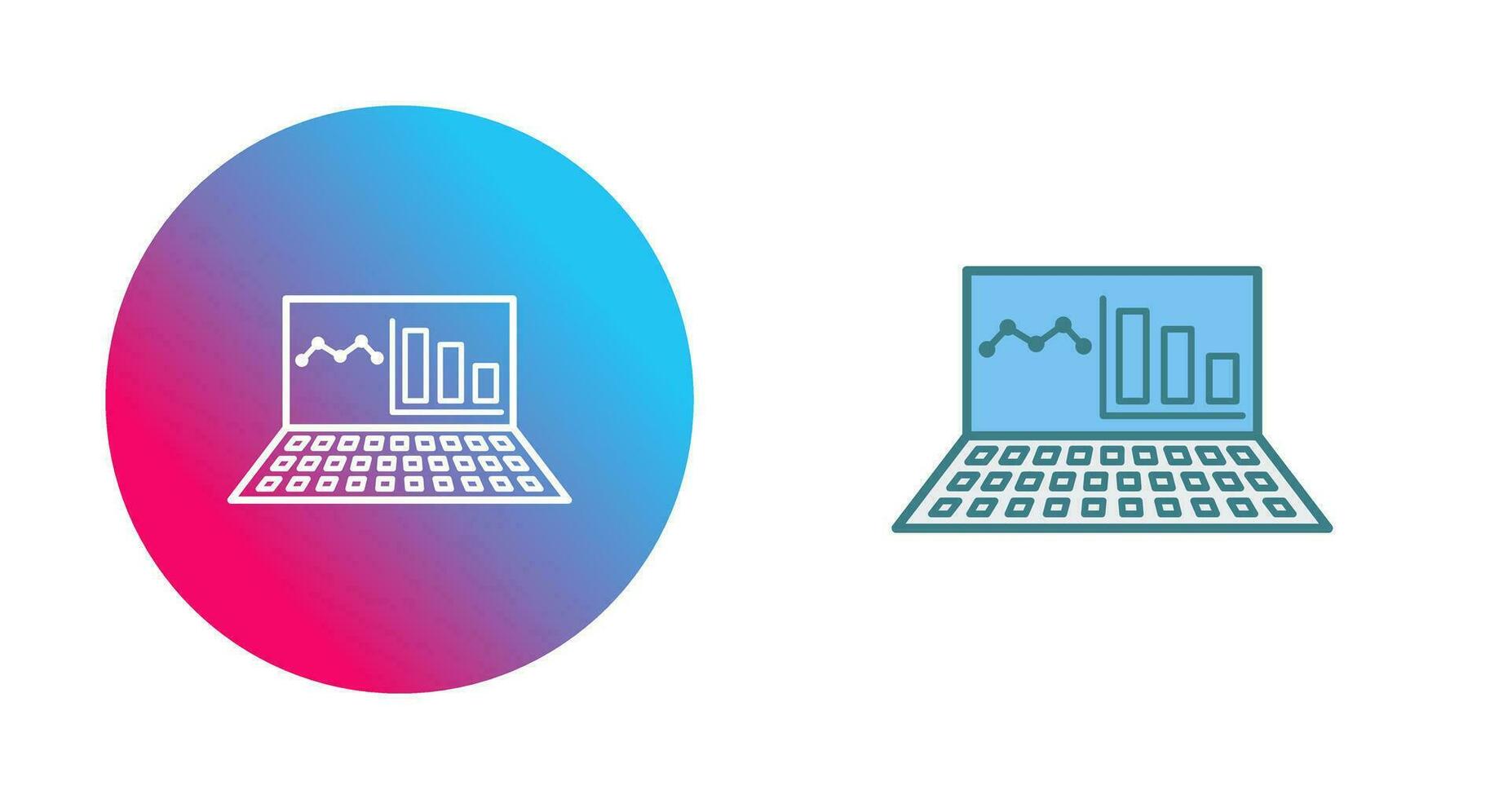 Unique Online Stats Vector Icon