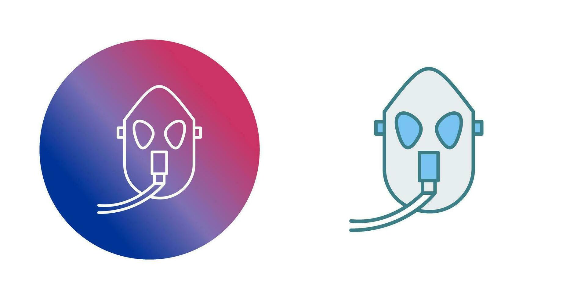 Unique Oxygen Mask Vector Icon