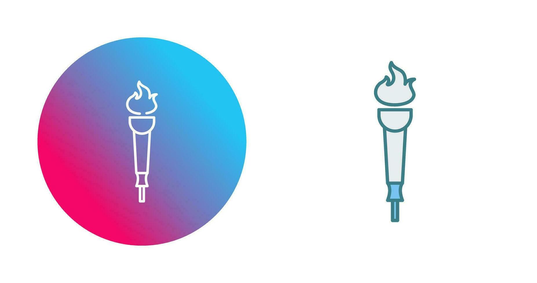 Museum Torch Vector Icon