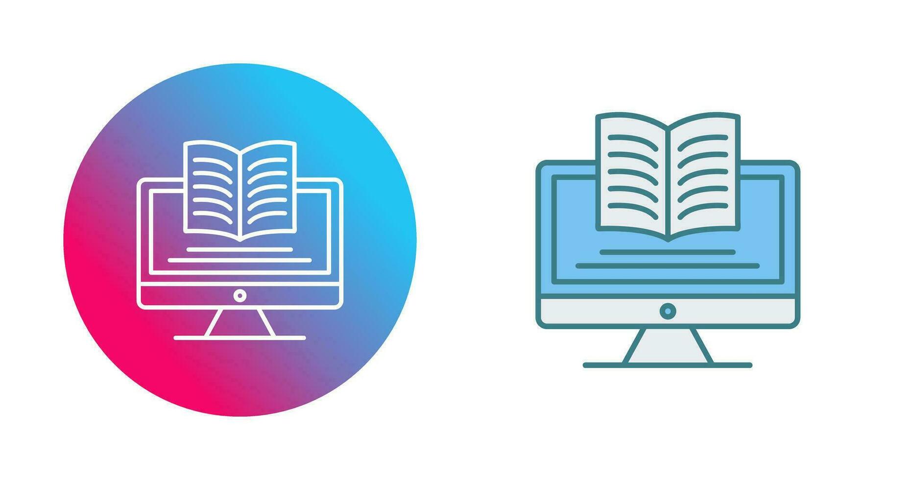 Digital Learning Vector Icon