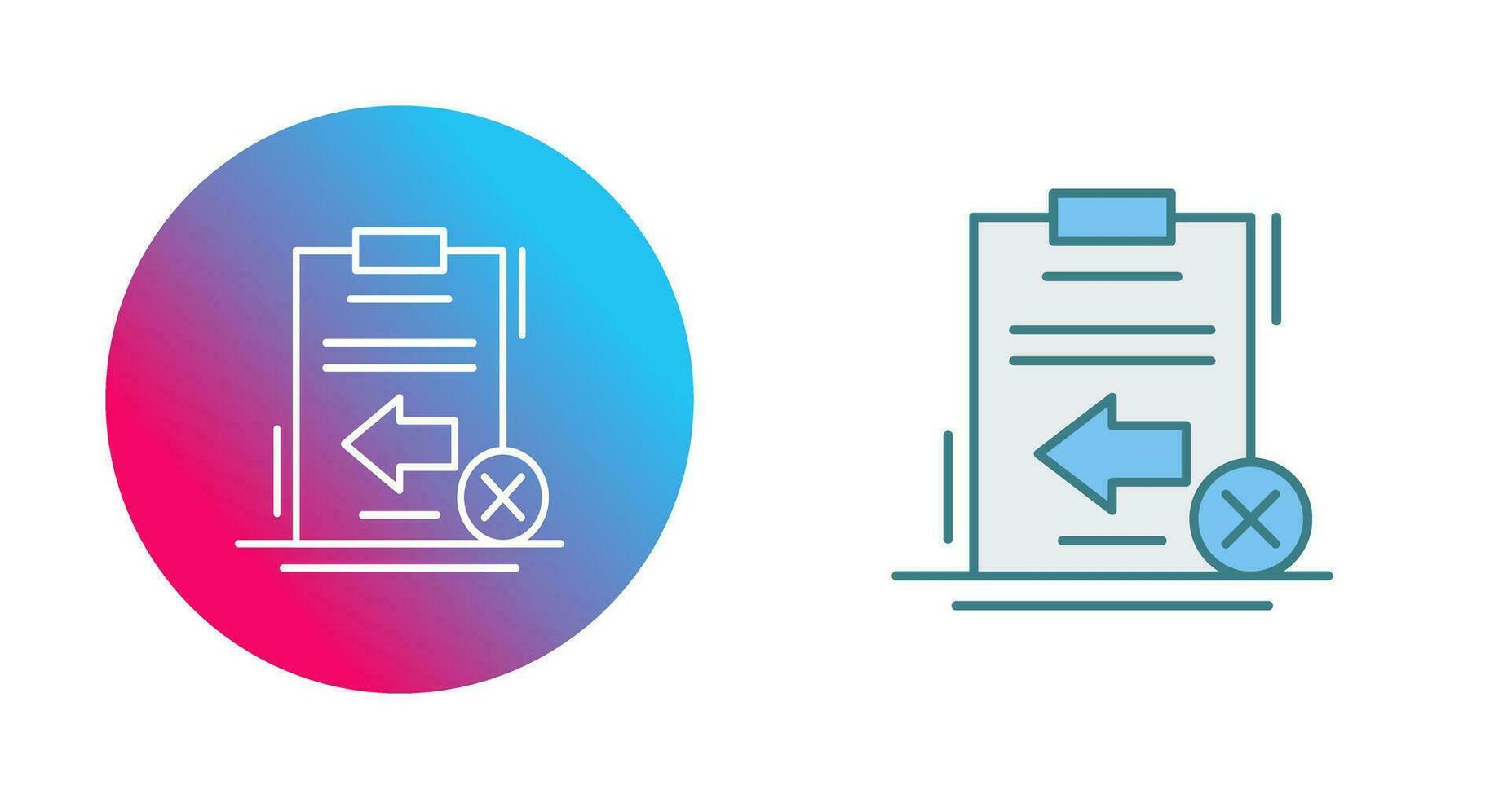 Return Failed Vector Icon