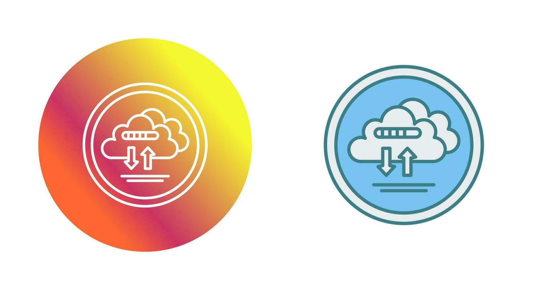 Cloud Data Vector Icon
