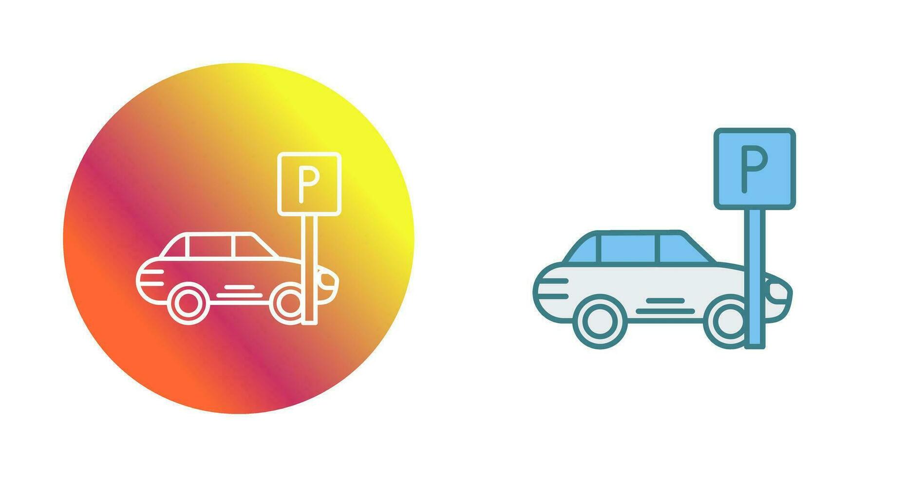 icono de vector de estacionamiento