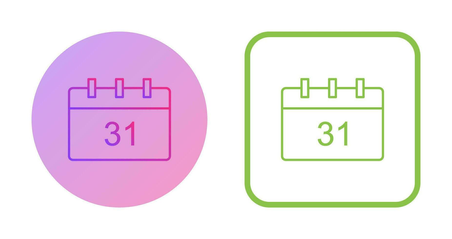 Unique Calendar Vector Icon