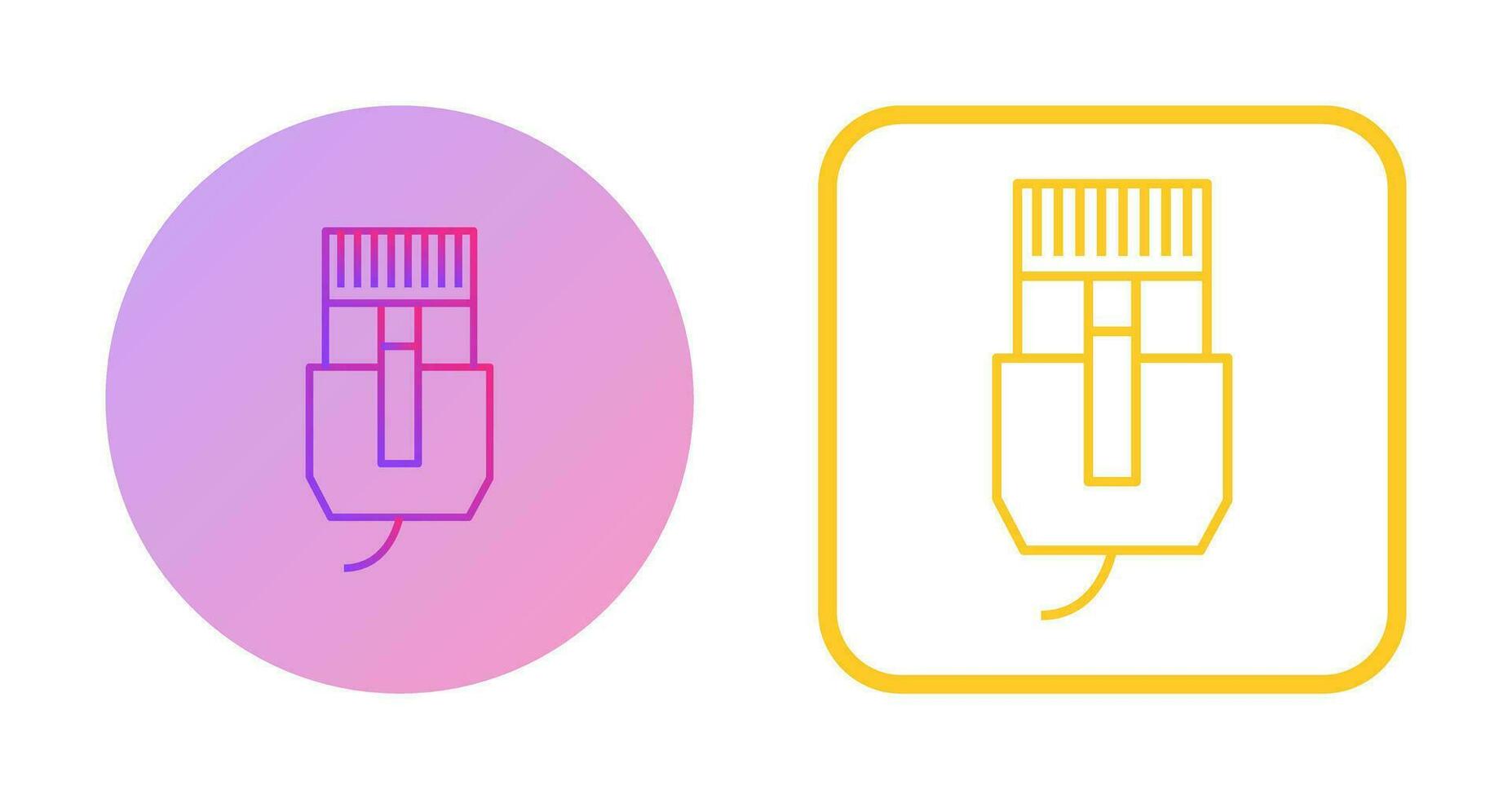 Unique Internet Cable Vector Icon
