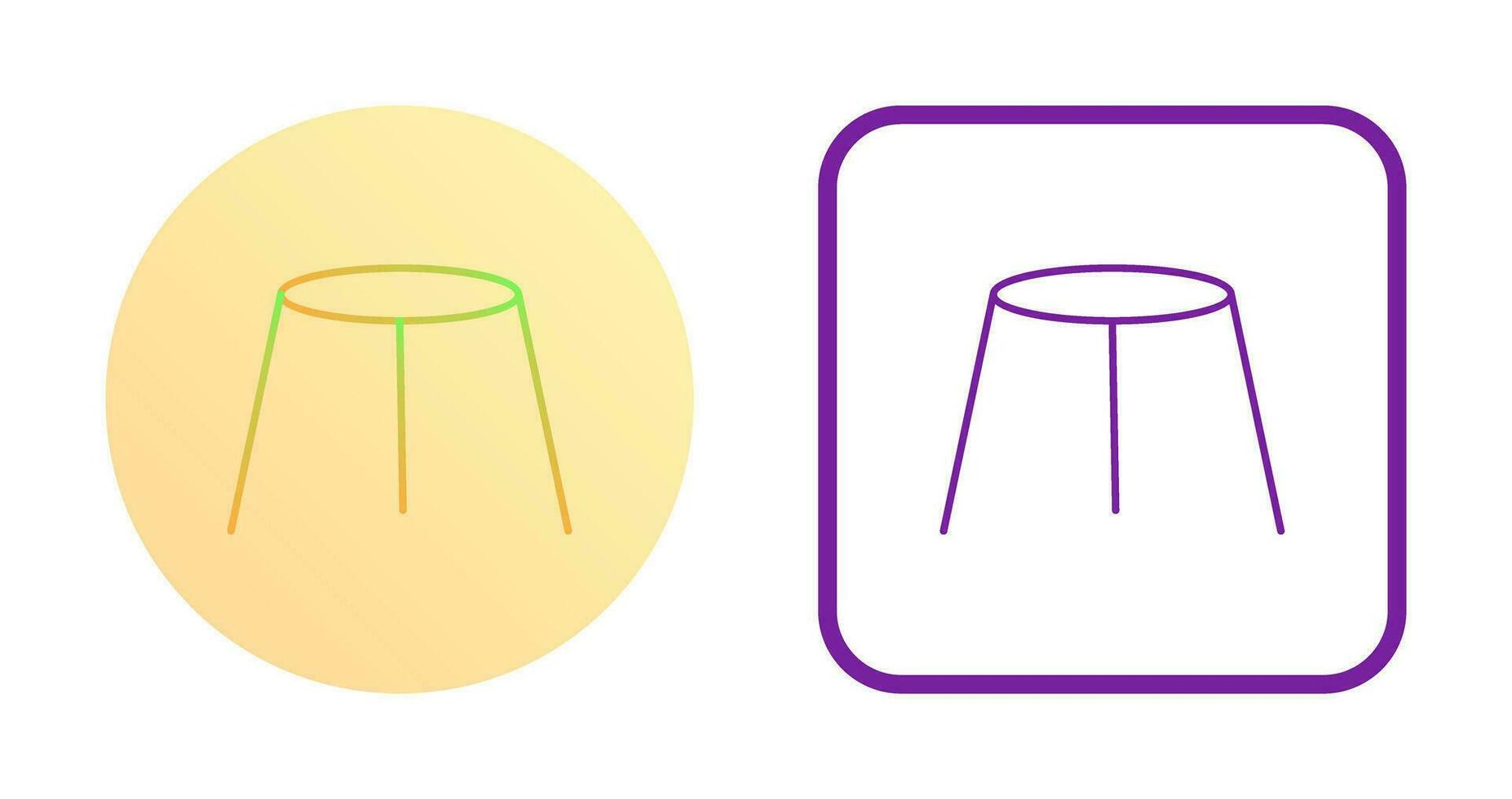 Unique Stool Vector Icon