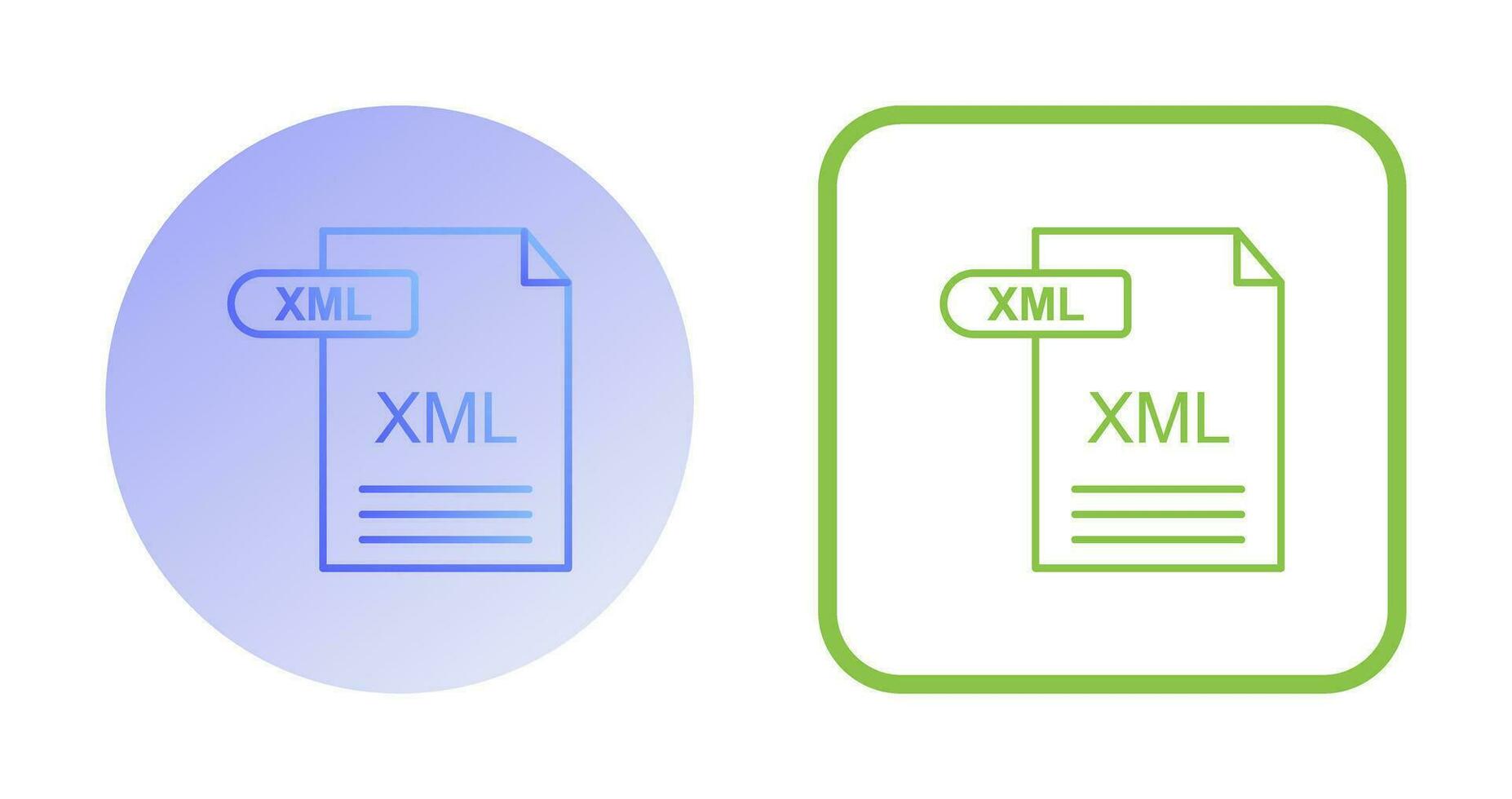 XML Vector Icon