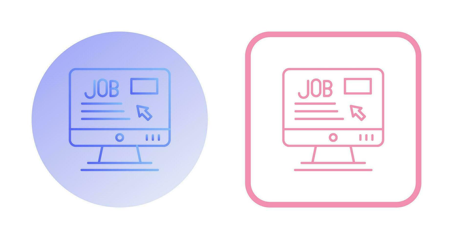 Online Job Vector Icon