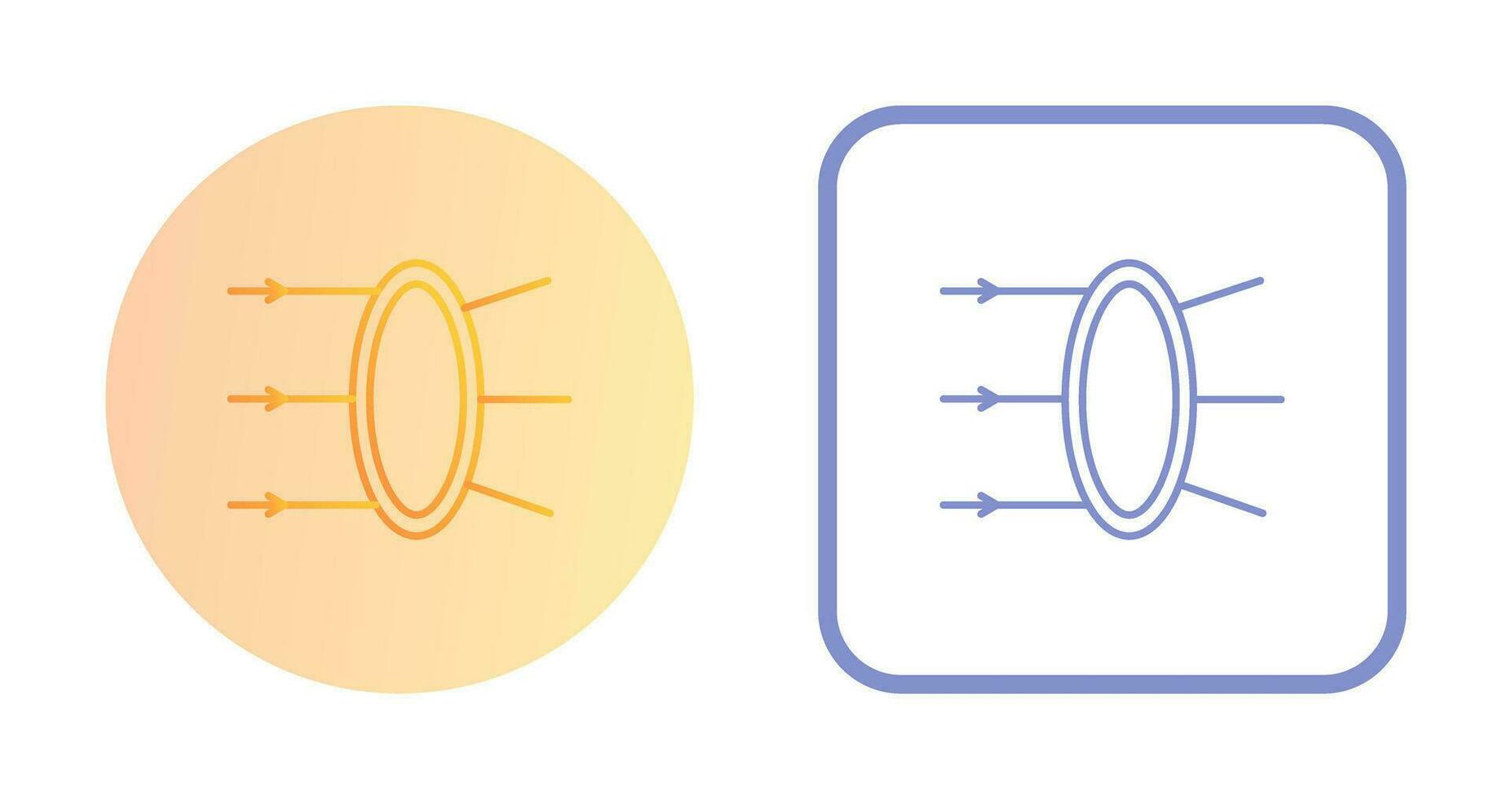 Refraction Vector Icon