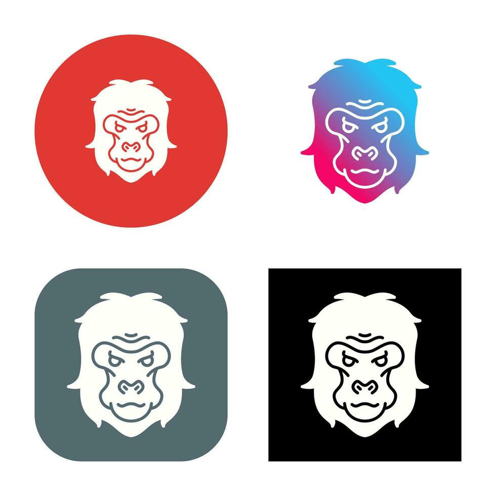 Gorilla Vector Icon