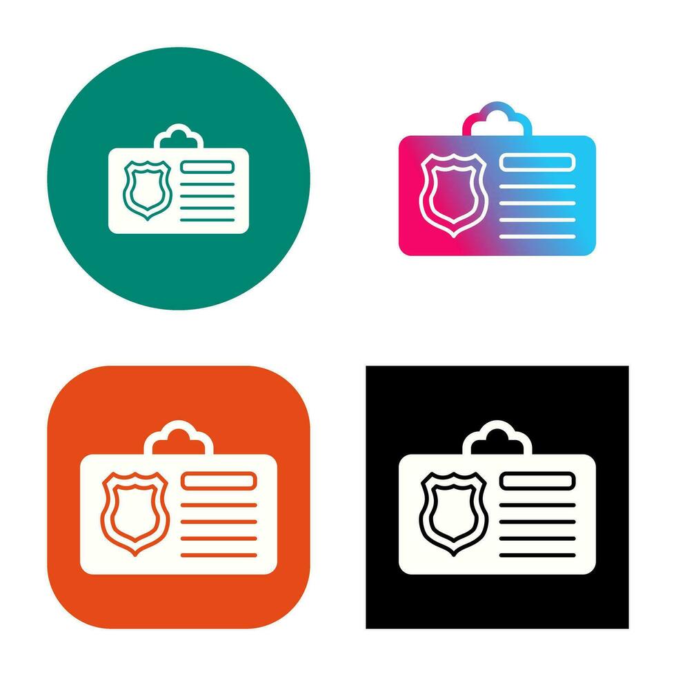 Id Card Vector Icon